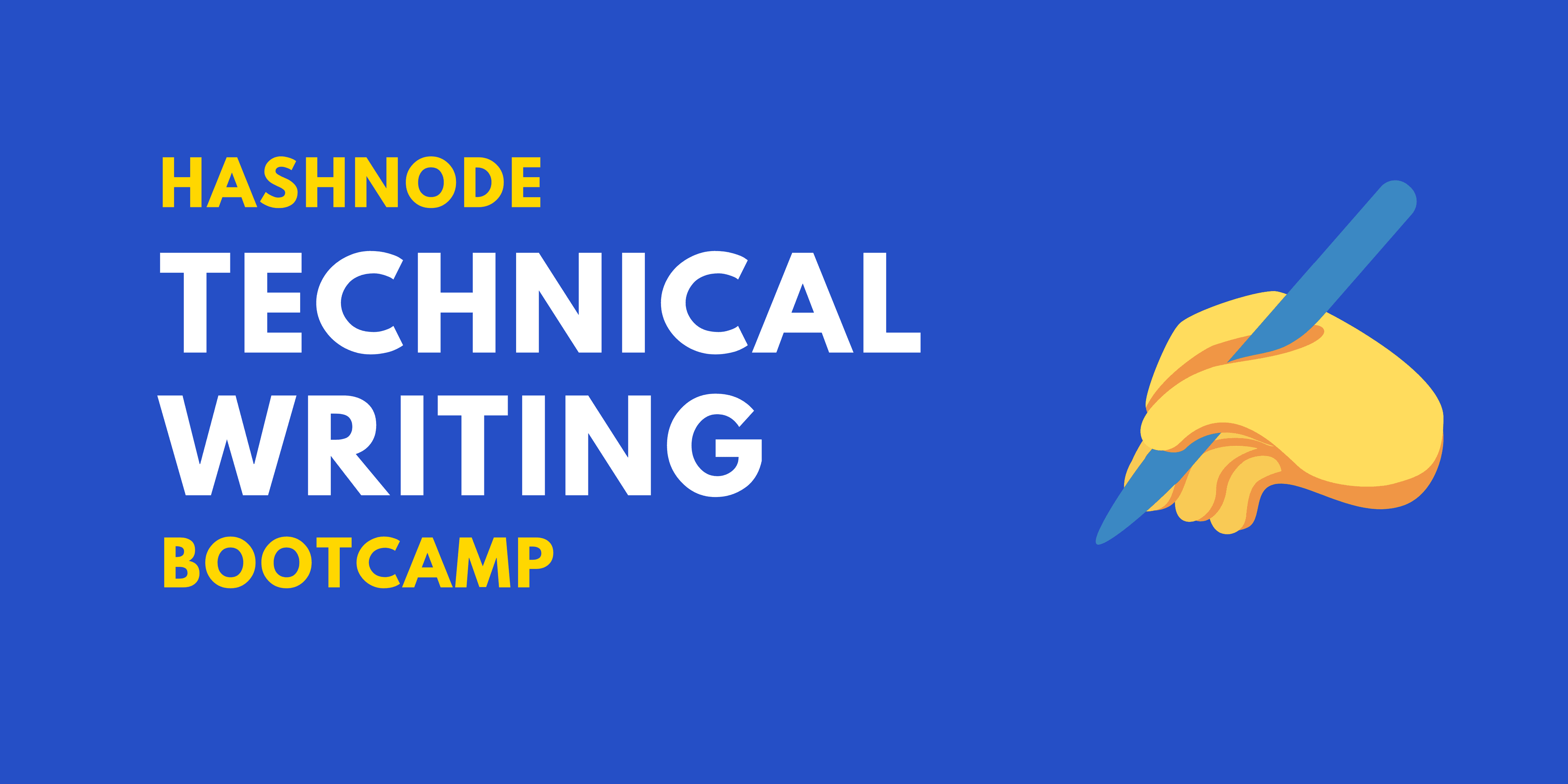 Hashnode Technical Writing Bootcamp